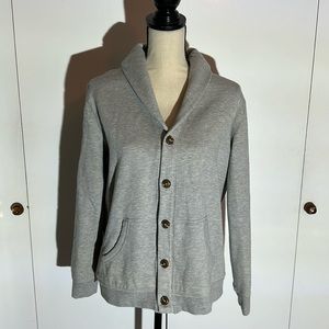 Collegiate button down sweatshirt/jacket size medium